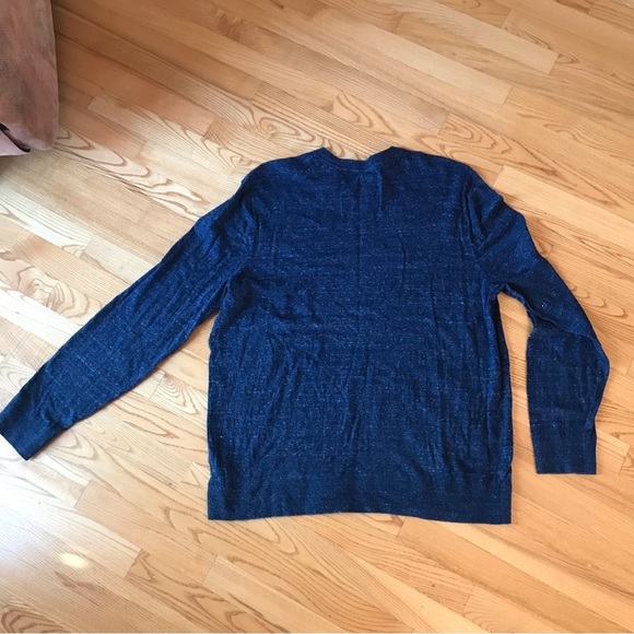 Gap Sweater heathered navy blue lightweight light winter clothes mens size XL - Picture 4 of 7